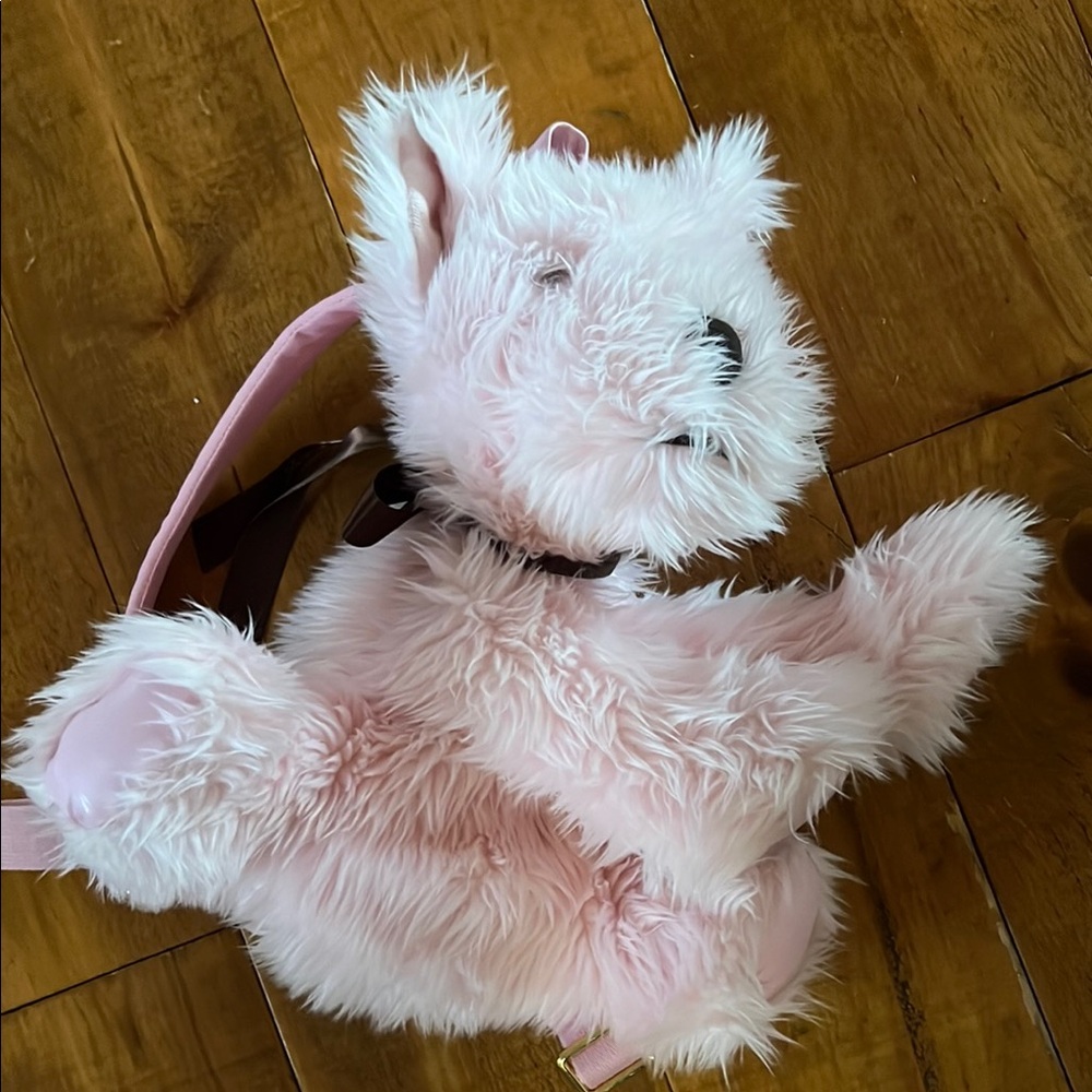 Pink juicy dog backpack